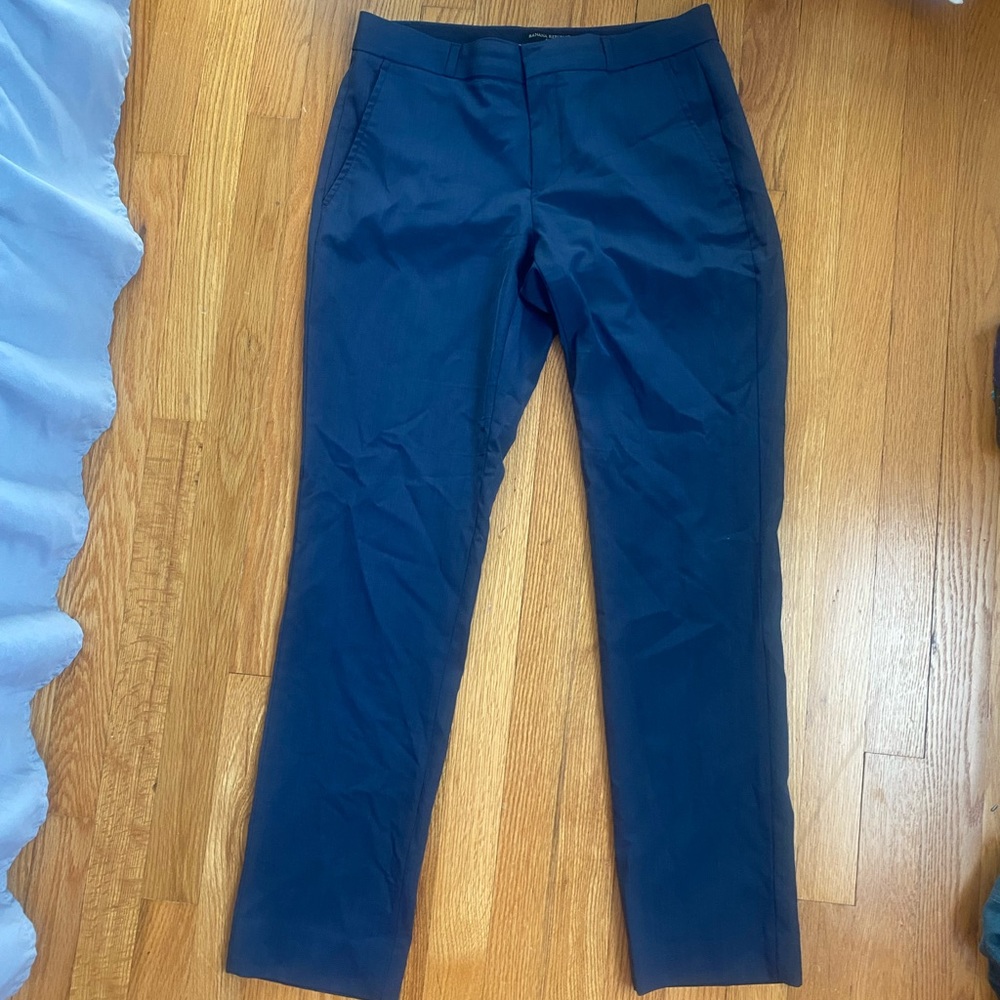 Banana republic work pants. Navy. Italian wool material